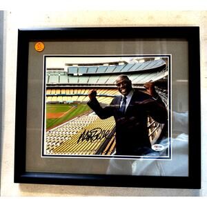 Magic Johnson Hand PSA/DNA Signed Autographed 16x 20 Framed Photo